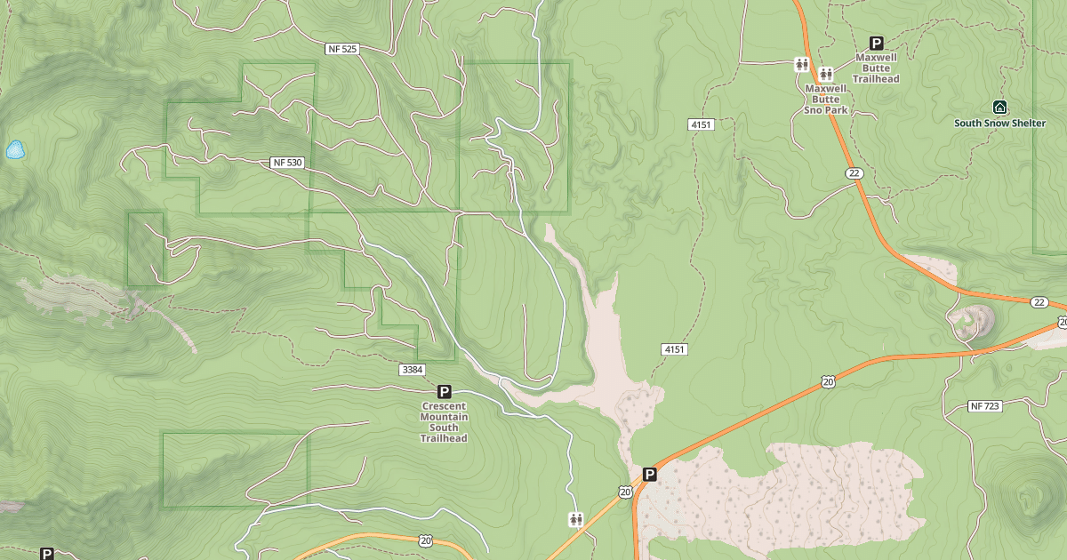 Map preview of LAVA LAKE RD