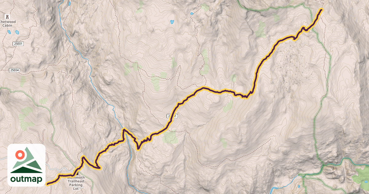 Map of Mammoth Trail