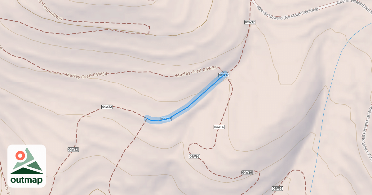 Map of Tunnel Trail 04W32