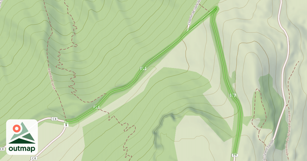 Map of Chemin de Charvet