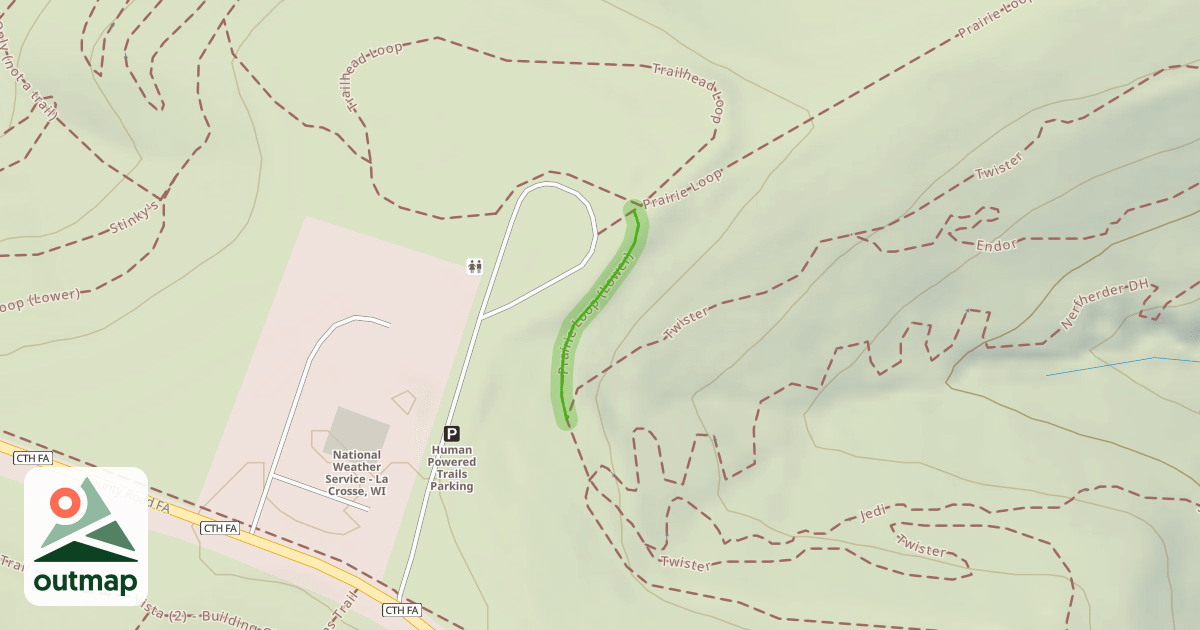 Map of Prairie Loop (Lower)