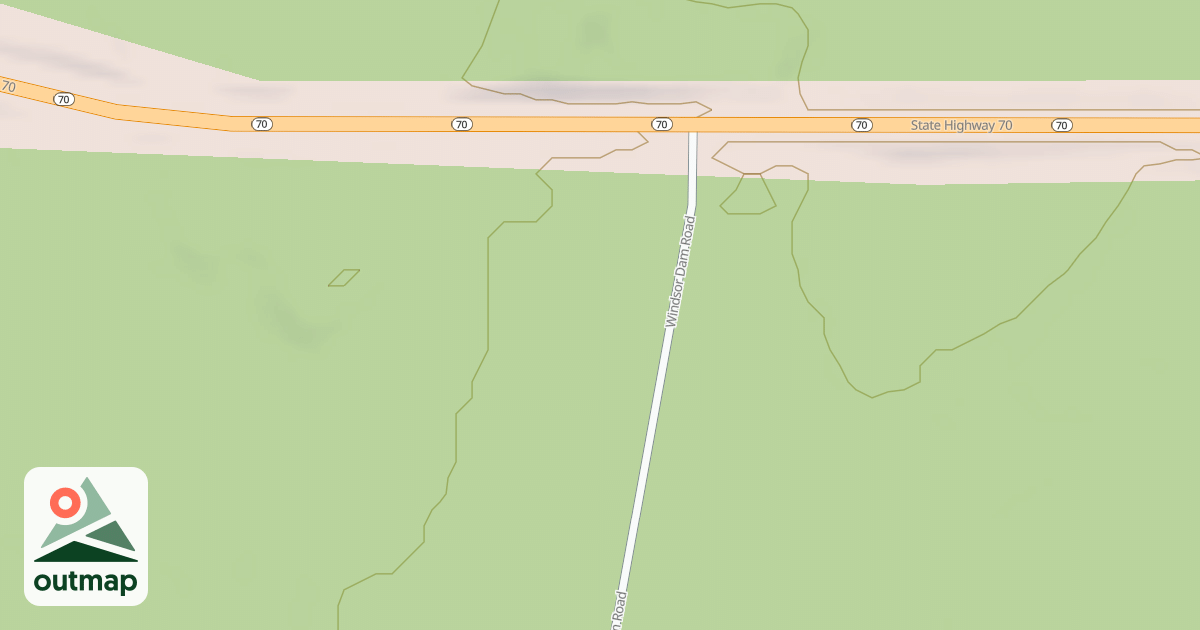 Map of FR 2174D - WINDSOR DAM SPUR D