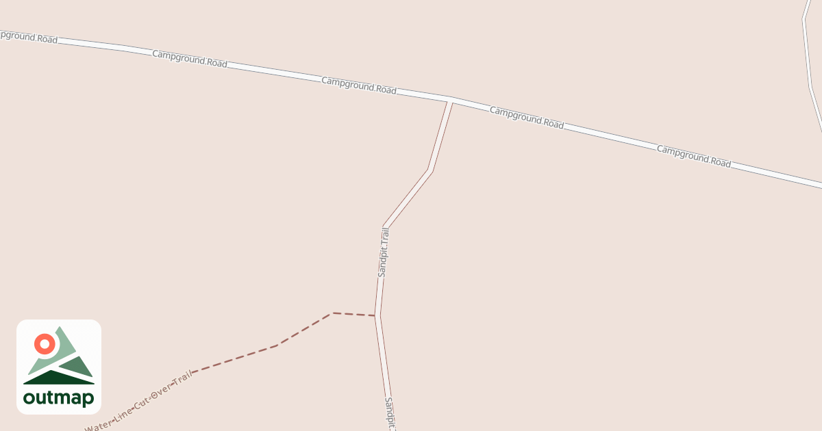 Map of Fort Egbert Sandpit to Airstrip Trail
