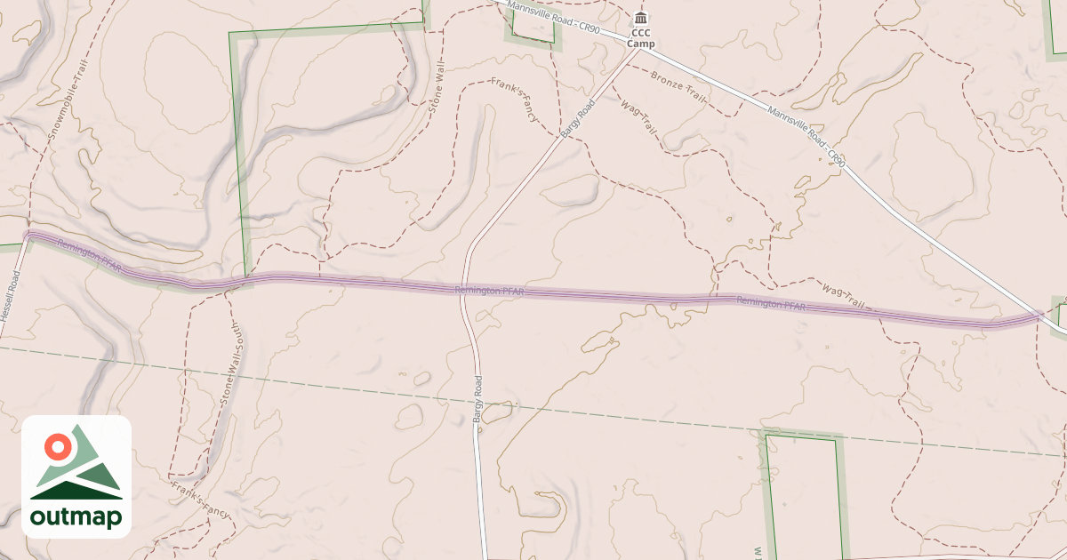 Map of Remington PFAR