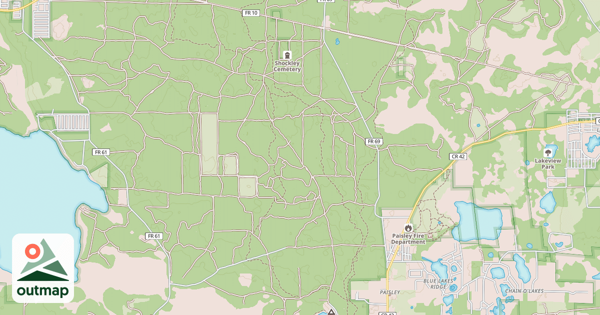 Map of USFS Motor Vehicle Use Map Roads {43738D61-A236-4168-B1A3-2086A5EE1EED}