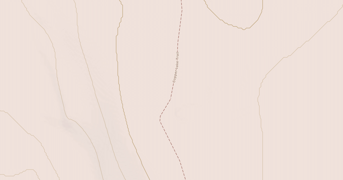 Map preview of Copper Lake Trail