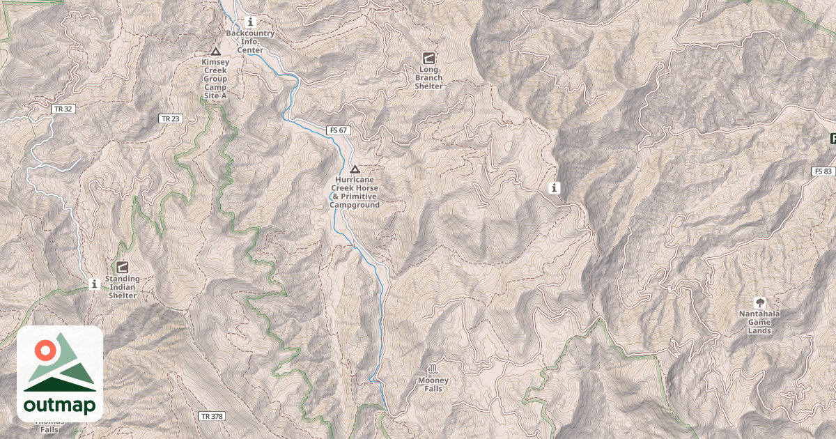 Map of UPPER NANTAHALA