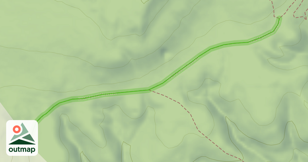 Map of UVM Talcott Traverse