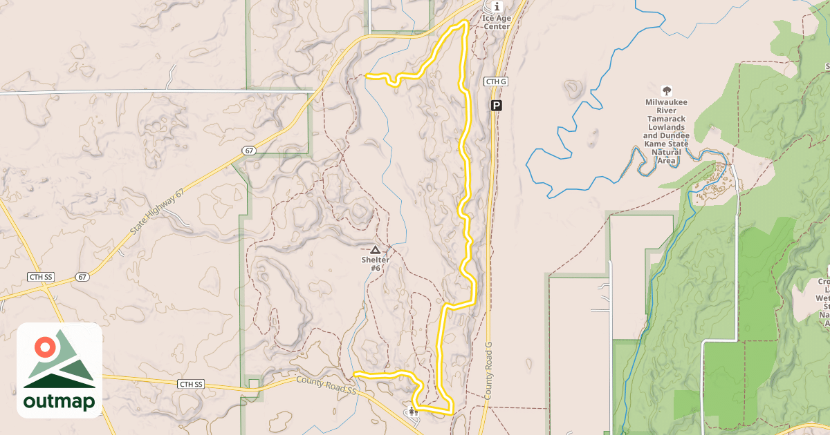 Map of Yellow Trail