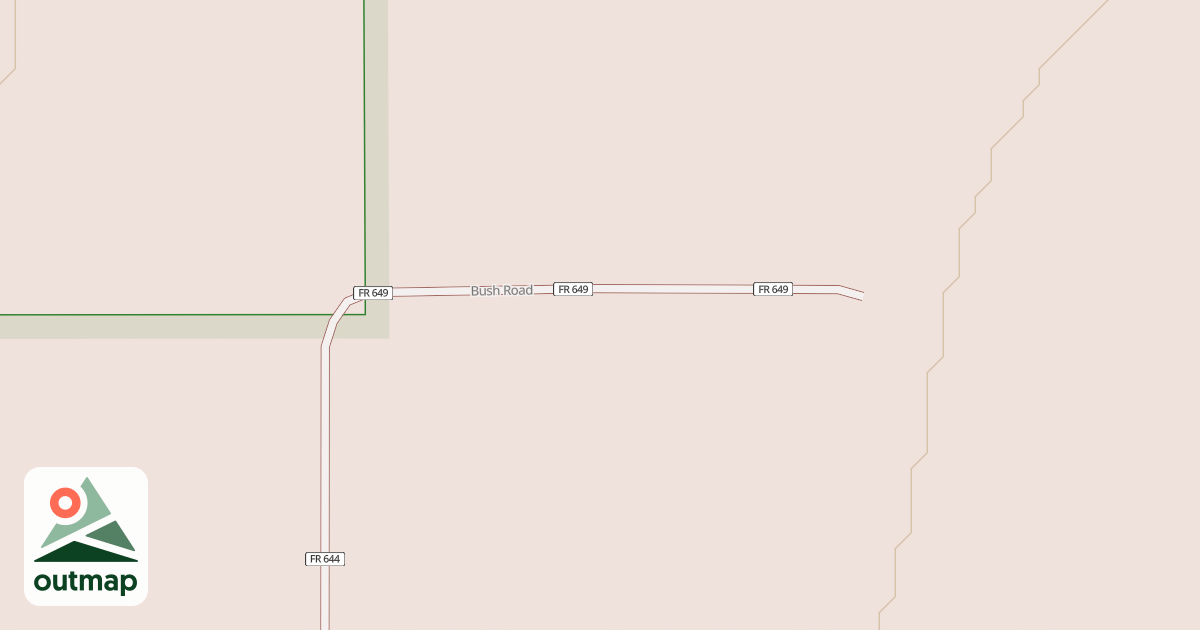 Map of BUSH ROAD