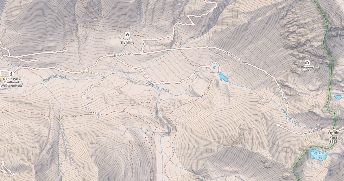 Map preview of OPHIR PASS