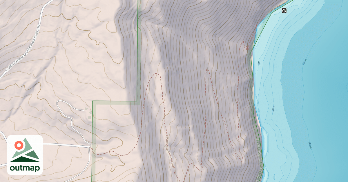 Map of Evans Landing