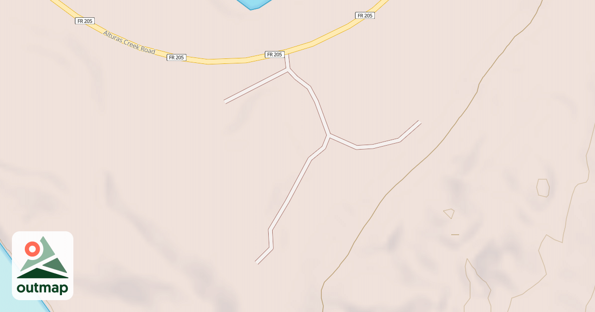 Map of ALTURAS LAKE DISP CAMP B