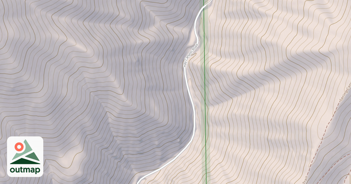 Map of HAY CANYON