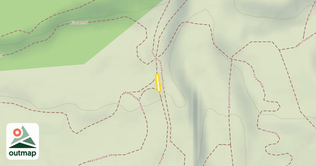 Map of Denali Loop