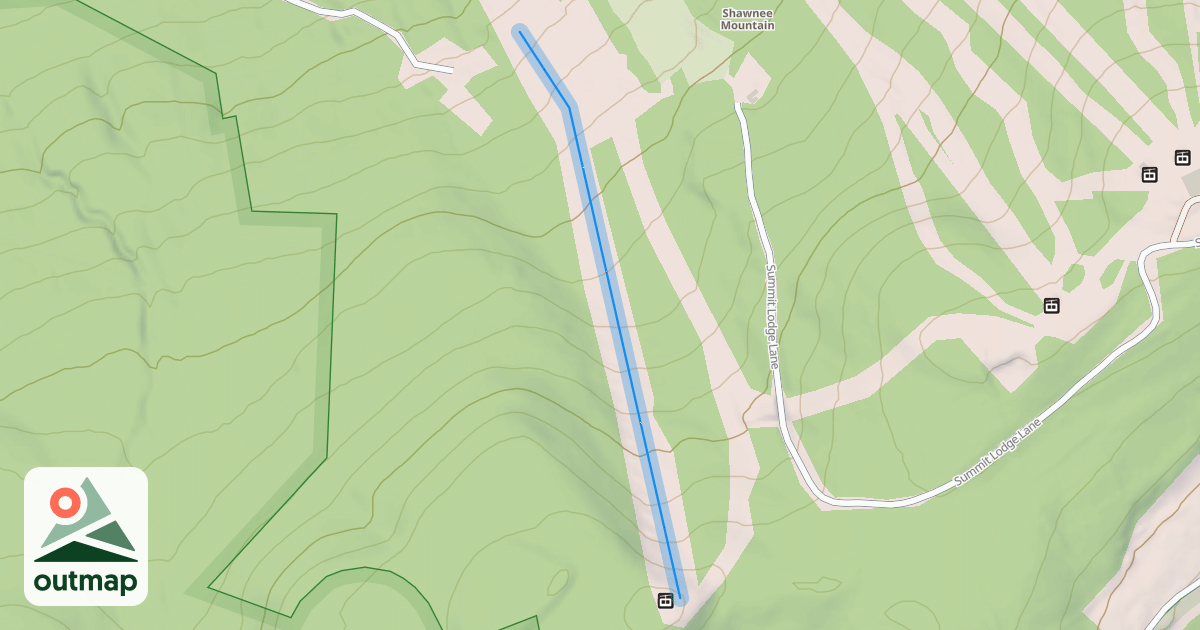 Map of Upper Bushkill