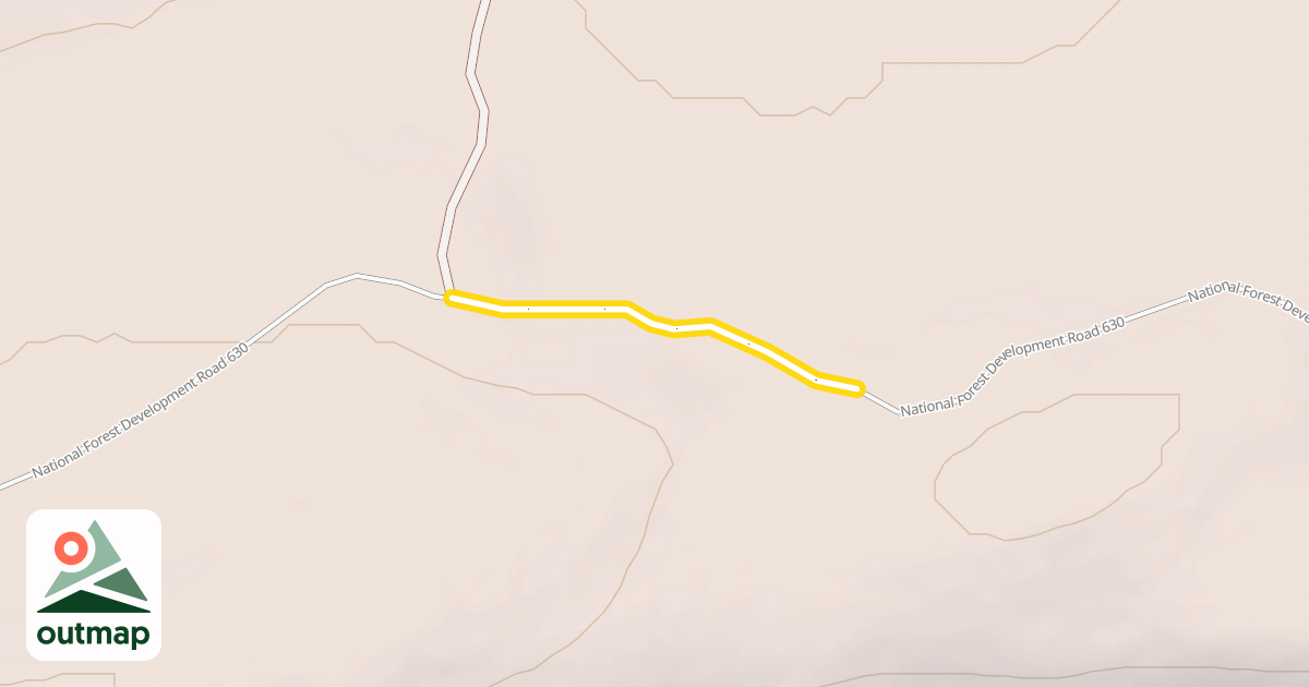 Map of National Forest Development Road 630