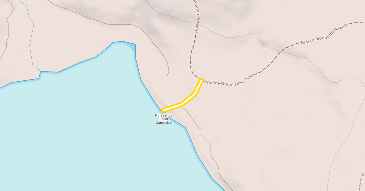 Map preview of Horseshoe Pond ccess