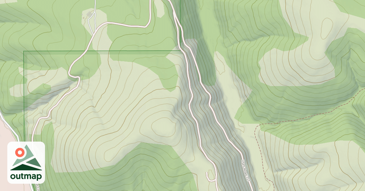 Map of (FDR) REIMEL CREEK