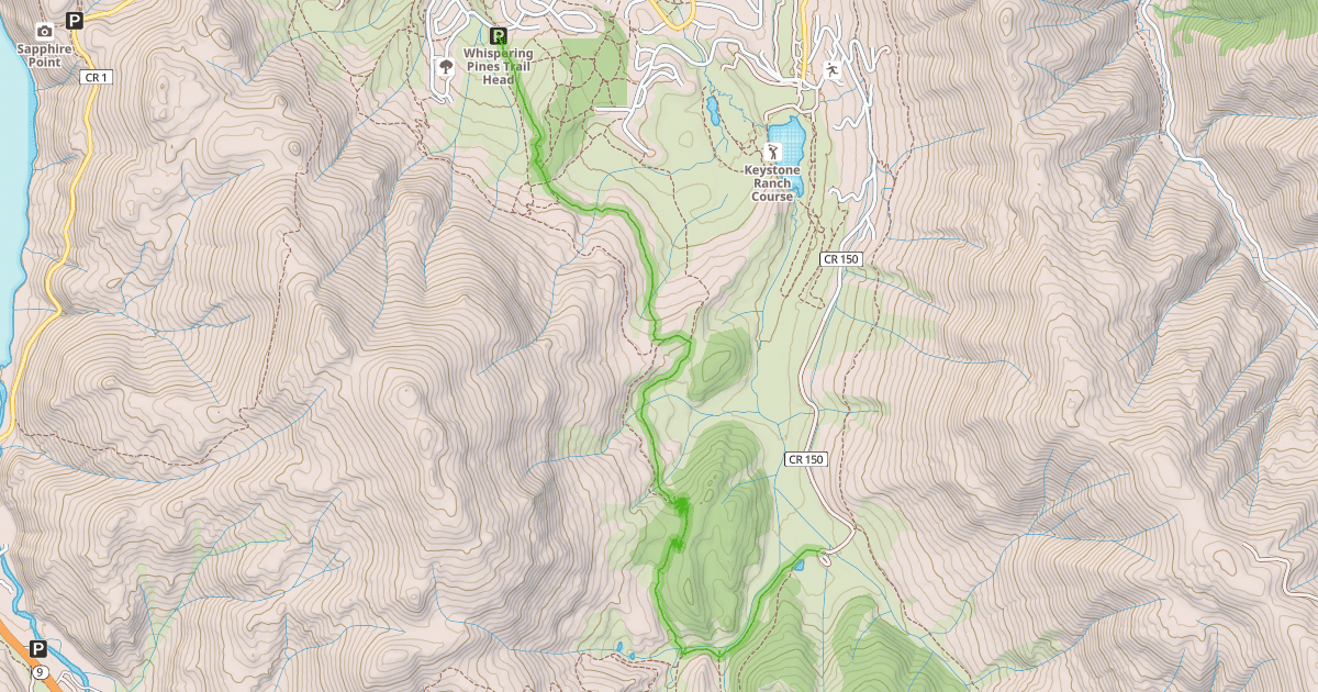 Map preview of Soda Creek Trail