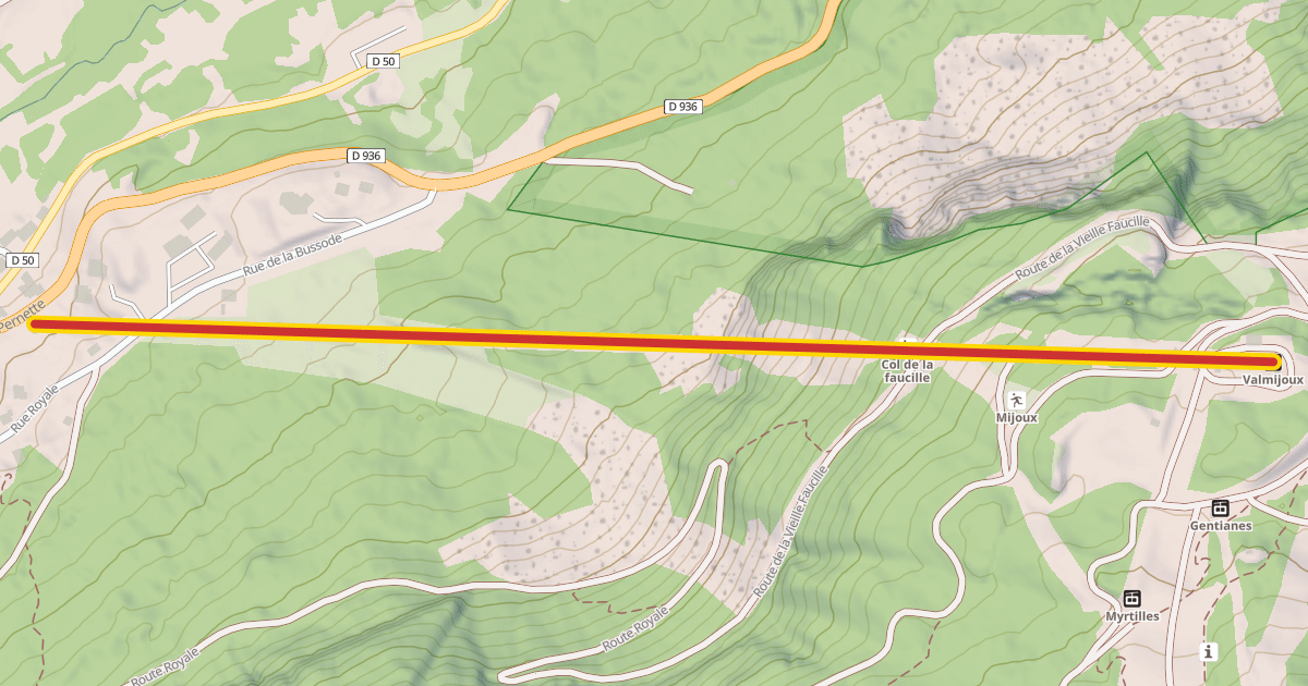 Map preview of Valmijoux