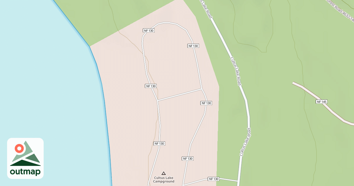 Map of CULTUS LAKE C.G.COMPLEX