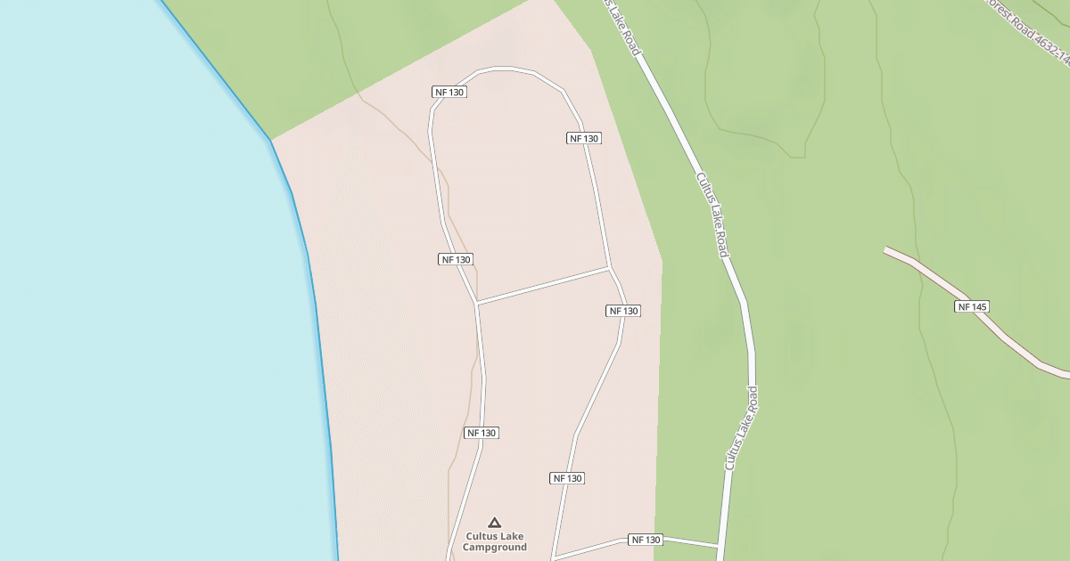 Map preview of CULTUS LAKE C.G.COMPLEX