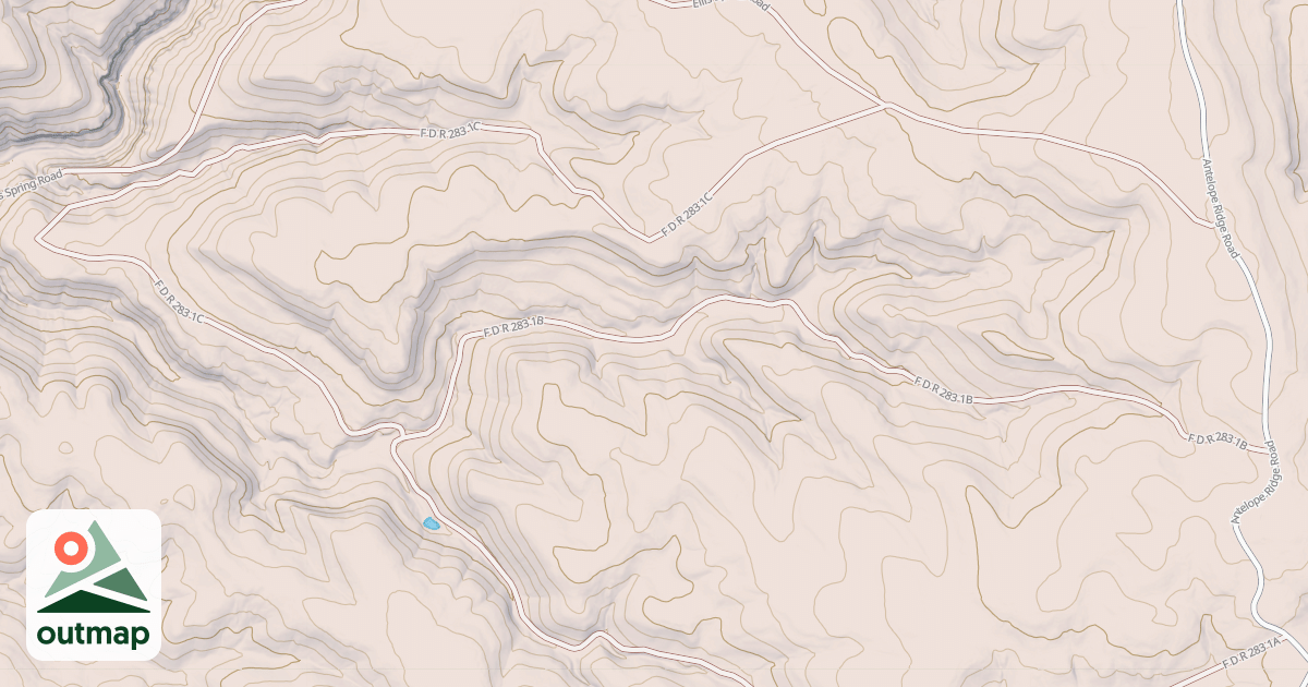 Map of ANTELOPE RIDGE BR 1B