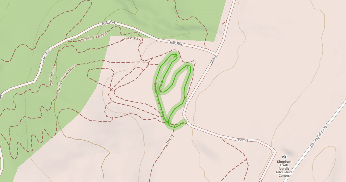 Map preview of Sarah's Sweet Ride