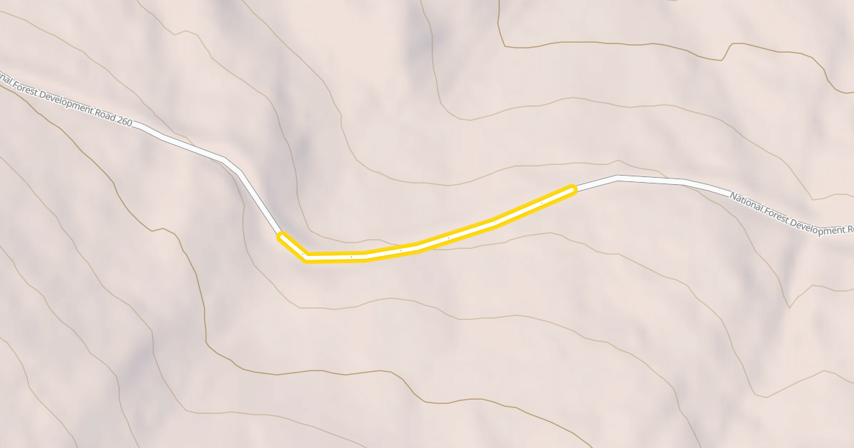 Map preview of National Forest Development Road 260