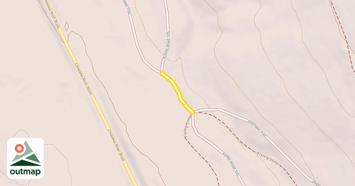 Map of Forest Road 105