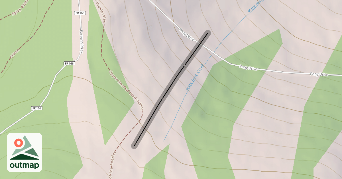 Map of Mary Jane Upper