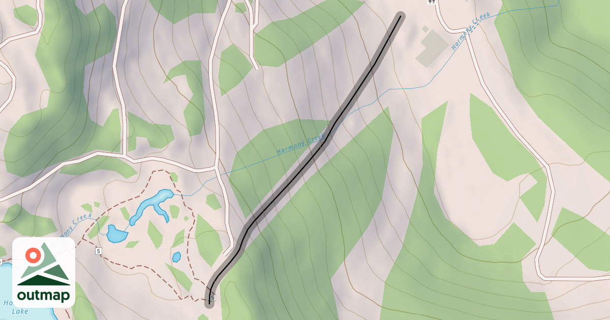 Map of Harmony Chairlift Line