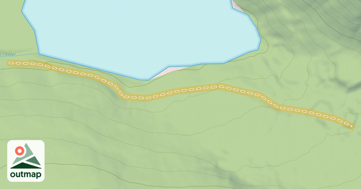 Map of Accès hiver cuve de l'Aigle 1 (nord)