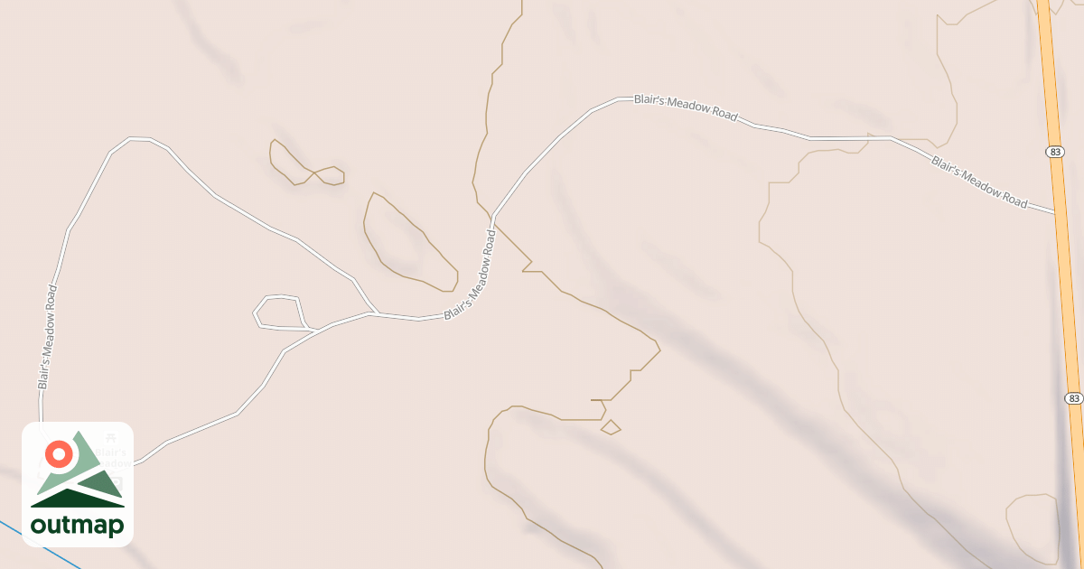 Map of BLAIR'S MEADOW