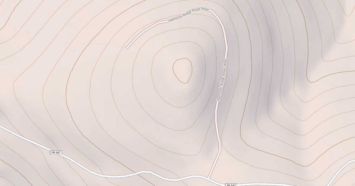 Map preview of HEMLOCK RIDGE W