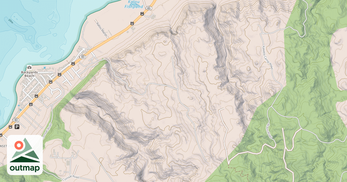 Map of Kahuku Motocross Park (perimeter)