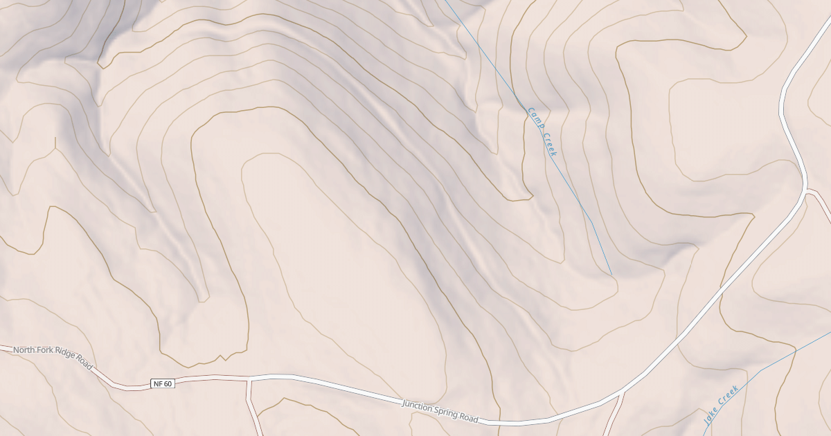 Map preview of USFS Motor Vehicle Use Map Roads {89128EBB-4920-4708-AFF2-0EE8ED24B94E}