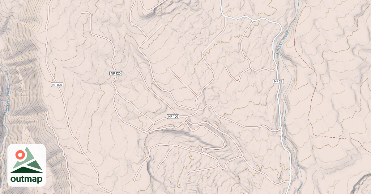 Map of USFS Motor Vehicle Use Map Trails 17804
