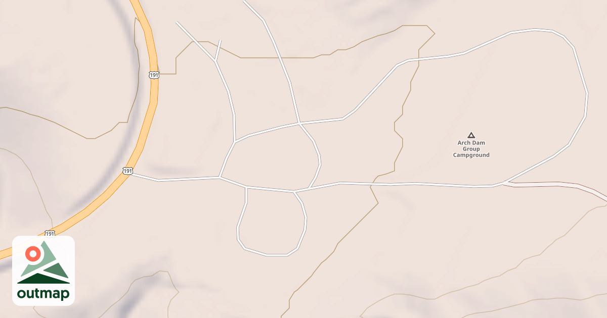 Map of ARCH DAM 10166 CUTOFF