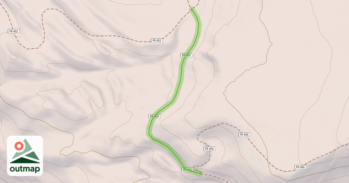 Map of Wildhorse Cutoff Trail