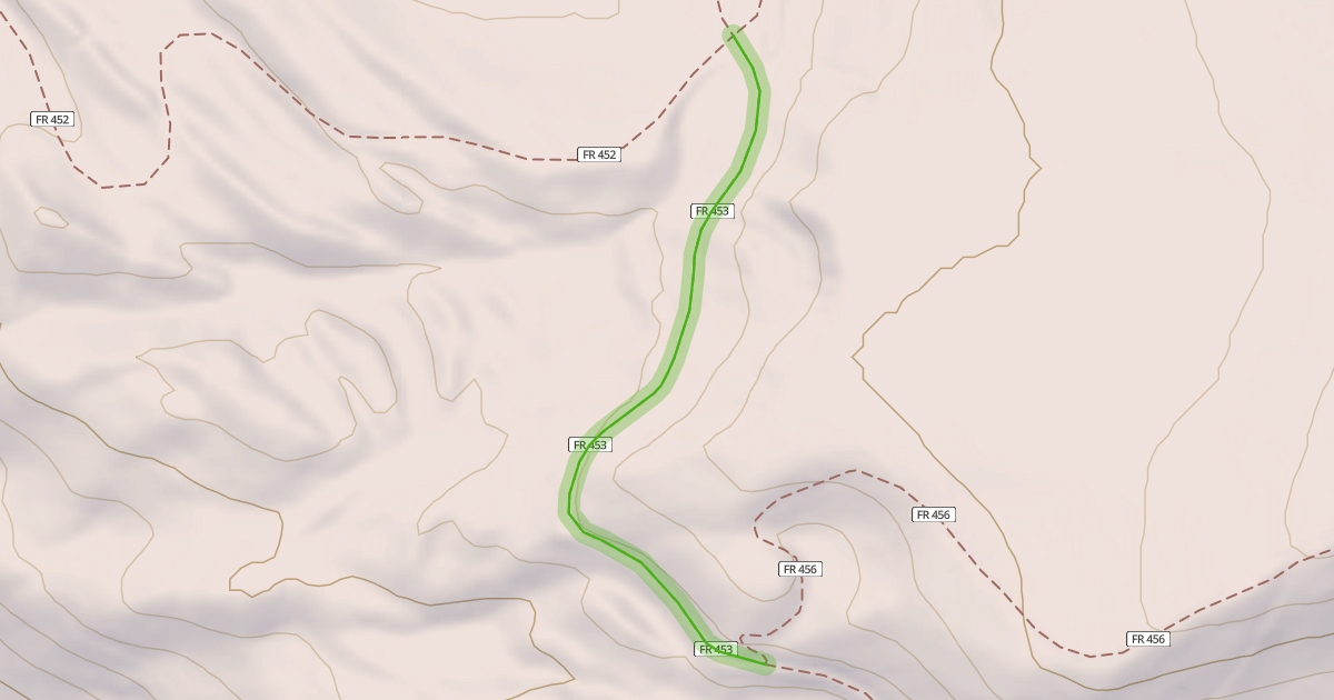Map preview of Wildhorse Cutoff Trail