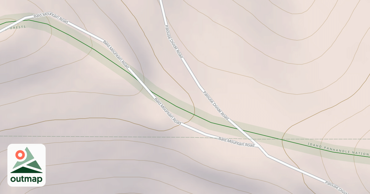 Map of BALD MTN LOOKOUT