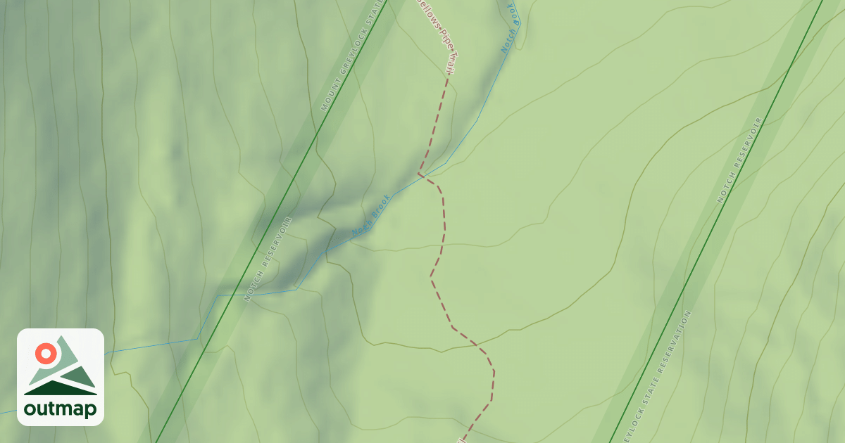 Map of Bellows Pipe Trail