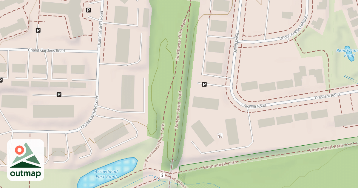 Map of Badger State Trail