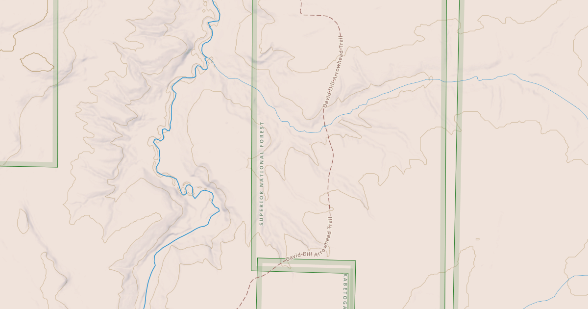 Map preview of David Dill-Arrowhead State Trail