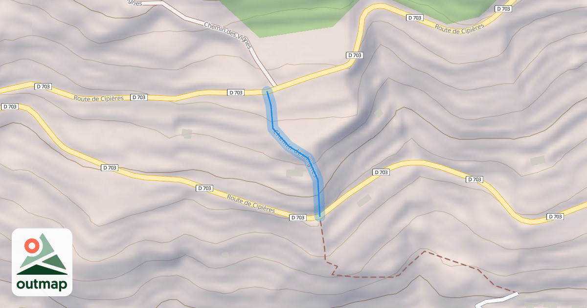 Map of Chemin des Vignes