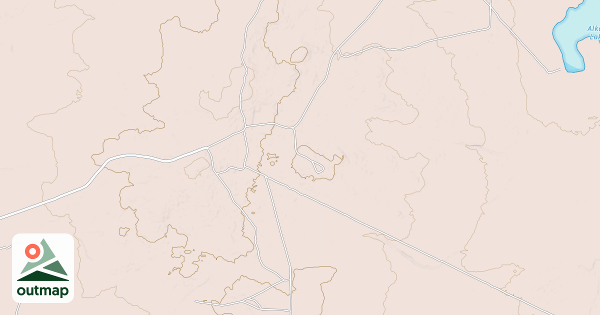 Map of Hackberry Trail System - Avalon-Kids Trail