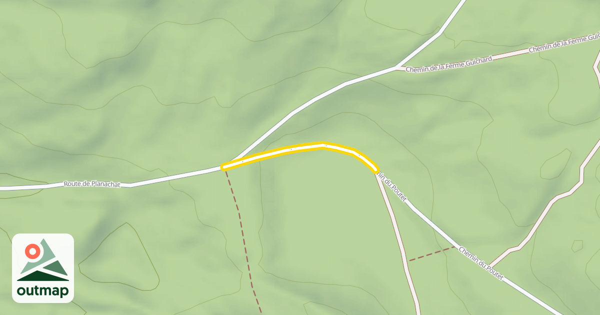 Map of Chemin du Poutet