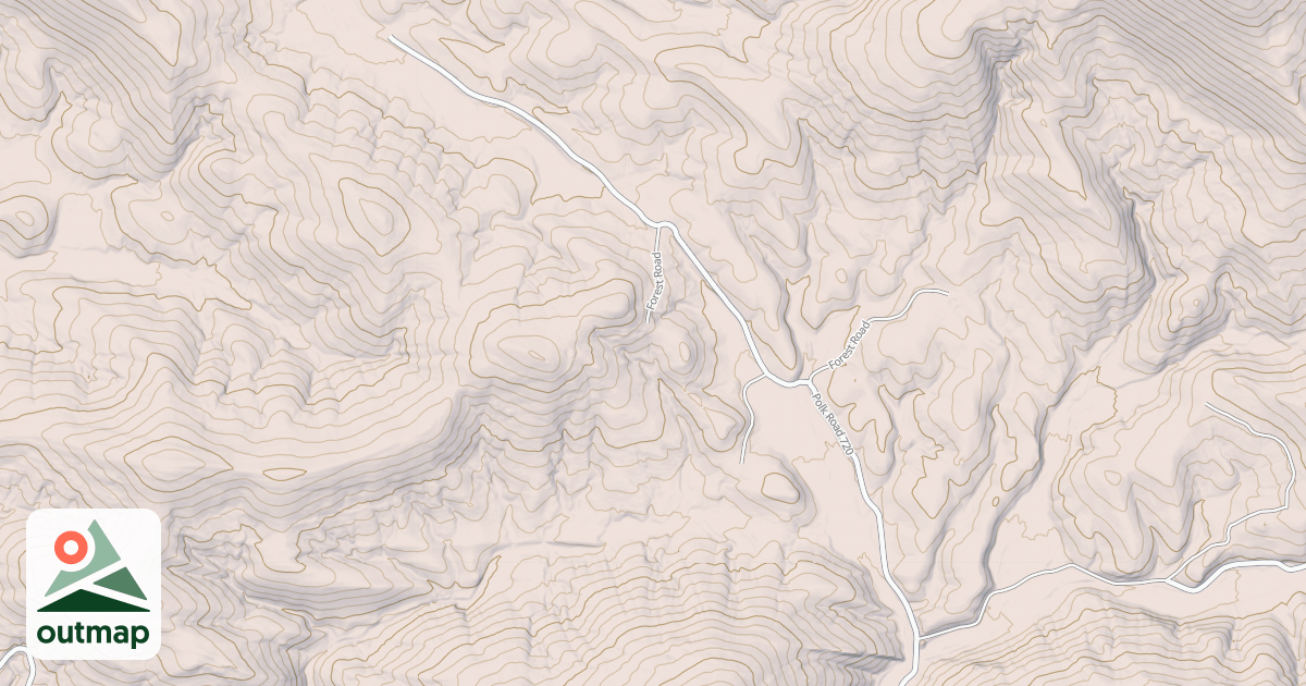 Map of POWELL CREEK EAST